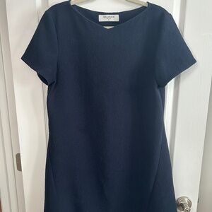 MM.LaFleur Navy Short Sleeve Dress | Workwear Essential